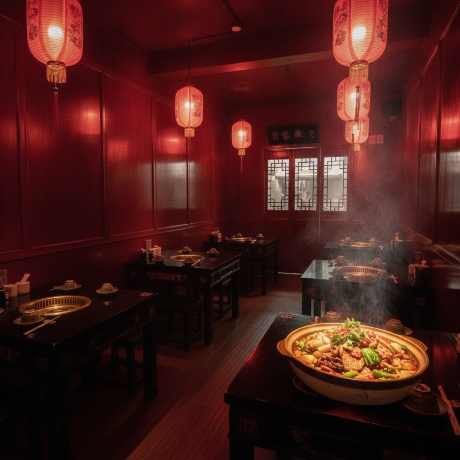 店内の様子 / warm interior of Ouka